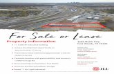 For Sale or Lease - images2.loopnet.com · For Sale or Lease. Property Information +/- 6,000 SF Industrial building Unique development opportunity on approximately 1.2 Acres Potential