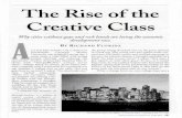 The Rise of the Creative Class. - OS3 · The Rise ofthe Creative Class Why cities without gays and rock bands are losing the economic development race. BY RICHARD FLORIDA S I WALKED