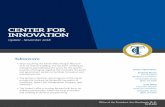 CENTER FOR INNOVATION - tcc.fl.edu · and government sectors to facilitate innovation and entrepreneurism. • The primary initiatives and programs at the Center include the Institute