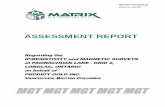 MGT MGT MGT MGT MGT - Search GeologyOntario · 2017-01-16 · MGT MGT MGT MGT MGT ASSESSMENT REPORT ... on behalf of PRODIGY GOLD INC. VANCOUVER, BRITISH COLUMBIA Matrix GeoTechnologies