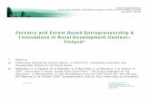 Forestry and Forest Based Entrepreneurship & Innovations ... · agenda based on production and product technologies CASE: WoodFinland II (PuuSuomi II) – action program 1998-2005