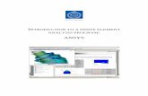 ANSYS - kth.se · A full license of a finite element analysis program usually cost on the order of several tens of thousands of Euros. commercial general-purpose finite element analysis