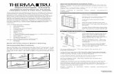 Installation Instructions for Pre-Hung Fiberglass Entry ... · Installation Instructions for Pre-Hung Fiberglass Entry & Patio Door Systems These instructions are designed to assist