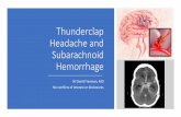 Thunderclap Headache and Subarachnoid Hemorrhagephysicians.flaglerhospital.org/documents/CME/2019-Stroke-Protocol/7-Thunderclap... · hemiparesis 5 Coma, decerebrate posturing Grade