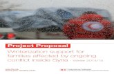 Project Proposal - ifrc.org · Project Proposal: Winterization support for families affected by ongoing conflict inside Syria - Winter 2014/15 For the winter season 2014/2015, IFRC