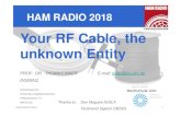 Your RF Cable, the unknown Entity - dg8saq.darc.de · HAM RADIO 2018 HAM RADIO 2018 1 Your RF Cable, the unknown Entity PROF. DR. THOMAS BAIER E-mail: baier@hs-ulm.de DG8SAQ Hochschule