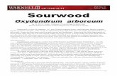 Pub. No. 10 March 2016 Sourwood - Welcome to Warnell Coder.pdf · infusions for treating menstrual and menopause problems, diarrhea, lung and breathing problems, and as a sedative
