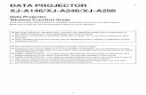 DATA PROJECTOR E XJ-A146/XJ-A246/XJ-A256 - … · computer to the projector via wireless LAN” (page 15). If you do not want to establish a ... periodically ensures that unauthorized