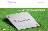 The ACE for Sustainability - solusibangunindonesia.comsolusibangunindonesia.com/wp-content/uploads/2019/05/Suistanable...Laporan Pembangunan Berkelanjutan 2016 The ACE for Sustainability
