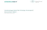 Technology Data for Energy Transport December 2017 · 3 Preface The Danish Energy Agency and Energinet, the Danish transmission system operator, publish catalogues containing data