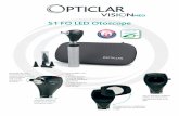 S1 FO LED Otoscope - opticlar.co.uk · S1 FO LED Otoscope Green LED technology Disposable tips come ... The OPTICLAR S1 Otoscope includes a port for pneumatic / insufflation testing