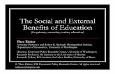 The Social and External Benefits of Educationdepts.washington.edu/eprc/education/EicherWashingtonLearns.pdf · The Social and External Benefits of Education (for primary, secondary,