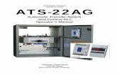Automatic Transfer Switch And Control PLC Operator’s Manual with BTS only.pdf · ATS-22AGAG Automatic Transfer Switch _____ 3 Feature 10: Panel LED Test Touch the OFF button twice,