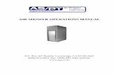 AIR SHOWER OPERATIONS MANUAL SD and TN AIr Shower manual 2014.pdf · Air Shower Electrical Service and General Maintenance Fuses and Resets To access the circuit breaker for the blower(s),