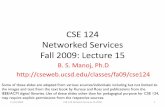 CSE 124 Networked Services Fall 2009cseweb.ucsd.edu/classes/fa09/cse124/presentations/CSE-124-bsmanoj-Lecture-15.pdf · 4 Scenario: Alice sends message to Bob 1) Alice uses UA to