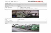 DYEING MACHINES - textilinvest.cz fileDYEING MACHINES 1) code #15 Type Jigger CIKLOTRIC Number of pieces 1 Year of production 1986 Producer Küsters Other description − working width