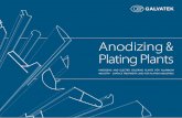 Anodizing Plating Plants - Galvatek · Anodizing & Plating Plants ANODIZING AND ELECTRO COLORING PLANTS FOR ALUMINUM ... ALUMINIUM ANODIZING Extruded aluminium profiles Aero plane