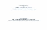 LECTURE NOTES ON OPERATING SYSTEM - cet.edu.in note@OS.pdf · video games o Users People, machines, other computers . OS Definition OS is a resource allocator o Manages all resources
