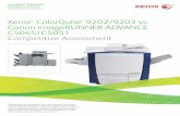 Xerox ColorQube 9202/9203 vs. Canon … user intervention, requiring not only replacement of four toner cartridges, but sometimes four drums and developer as well.” * BLI tested