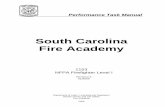 South Carolina Fire Academy _PTM.pdf · South Carolina Fire Academy ... The following information is provided to the student to assist them with this program and with ... South Carolina