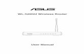 WL-520GU Wireless Router - University of Tennesseeaicip.eecs.utk.edu/mediawiki/images/8/8b/E4258_wl-520gu_manual.pdf · WL-520GU Wireless Router User Manual WL-520GU 125M High Speed