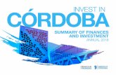CÓRDO INVBESTA IN - cba.gov.ar · INVEST IN CÓRDOBA 02 BUDGET EXECUTION The 2018 budget execution reflects Córdo-ba’s commitment with a better tax adm i-nistration and austere