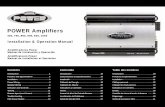 POWER Amplifiers - sc.voxxintl.comsc.voxxintl.com/docs/common/POWER900/POWER900_OM.pdf · ... 4-Ohm Bridged Stereo Power 1050 • 350 x 1 Watts, ... • Amplifier Installation Kit