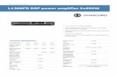 L1300FD DSP power amplifier 2x650W - dynacord.com · True 2 ohm stability ... (rear rack mount kit), Multi Amplifier Remote Control (MARC) software ... L1300FD-AU DSP power amplifier