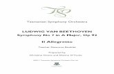 II Allegretto - Tasmanian Symphony Orchestra · II Allegretto Teacher Resource Booklet ... Beethoven Symphony No 7 in A Major ... (A student may even be able to play it on the piano,