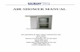AIR SHOWER MANUAL LP and LT air shower manual 2014.pdf · AIR SHOWER MANUAL . ... Step 14: Place marks 3/4" away from the perimeter of the HEPA filter cutout. Slide the HEPA filter