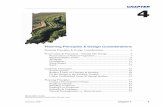 Planning Principles & Design Considerations · off, either through natural drainage to those systems or direct discharge. Discussion 14 Chapter 4 October 2007 . Flood plains are areas