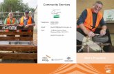 Community Services - cdn.playford.sa.gov.au · Gold coin donation per visit encouraged to cover coffee, tea, etc. The Men’s Shed is a partnership between the Playford Men’s Shed