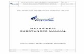 HAZARDOUS SUBSTANCES MANUAL - stg.adgas.com Manuals/Hazardous Substances Manual.pdf · The Hazardous Substances Manual is a compilation of Health, ... 0 Mar 04 Inclusion of SAP No.
