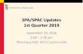 SPA/SPAC Updates 1st Quarter 2019 - umaryland.edu · • KR FAQ’s available. DOD Proposals • Pre-Application Log # MUST go in the proposal • Sponsor & Program ... • UMB’s