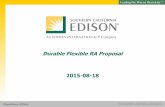 Durable Flexible RA Proposal 2015-08-18 - California ISO · Presentation Title SOUTHERN CALIFORNIA EDISON® SM Regulatory Affairs Durable Flexible RA Proposal 2015-08-18