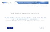 LEVEL OF IMPLEMENTATION OF IHR 2005 IN THE … · EPISOUTH PLUS REPORT 1/2011 THE EPISOUTH PLUS PROJECT LEVEL OF IMPLEMENTATION OF IHR 2005 IN THE EPISOUTH REGION Analysis of WHO