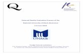 External Quality Evaluation Process of the National ... · External Quality Evaluation Process of the National University of Music Bucharest 2-4 June 2010 Foreign External evaluators: