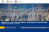 DOMESTIC AND FOREIGN DIRECT INVESTMENT REALIZATION · The Investment Coordinating Board of the Republic of Indonesia 5 Investment Realization in Quarter II and January - June 2018