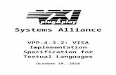 VISA Implementation Specification for Textual Languages Specifications...  · Web viewA permission is characterized by the use of the word . MAY. in bold upper case characters. These