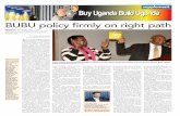 BUBU policy firmly on right pathbubuexpo.com/downloads/supplement.pdf · BUBU policy firmly on right path By EroniE KamUKama ekamukama@ug.nationmedia.com I n 2015, Cabinet approved