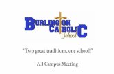 All Campus Meeting “Two great traditions, one school!” Parent Meeting... · BCS Board of Directors ... 11-spring 222.3. BCS Student Data - MAPs LANGUAGE National Average 2-spring