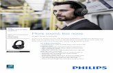 More sound, less noise - download.p4c.philips.com · on and 33 hours when only ANC is on. Simple NFC pairing. Simple NFC pairing lets you connect your Bluetooth® headphones with