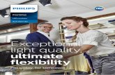 Exceptional light quality, - Philips · Exceptional light quality, ultimate flexibility For today, for tomorrow. ... 3000, 3500 and 4000 K below BBL CRI 80 or 90 110 lm/W (1204 830PW