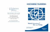 DISCHARGE PLANNING BOOKLET COVER - urmc.rochester.edu · Management Department offers discharge planning free of charge,to our patients and their families. A member of the department