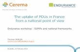 The uptake of PDUs in France from a national point of view · The uptake of PDUs in France from a national point of view. ... PDU / PLUi-D: ... PDU 30 13 9 PLUi-D 3 8 5 95 140