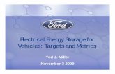 Electrical Energy Storage for Vehicles: Targets and Metrics Presentation.pdf · Electrical Energy Storage for Vehicles: Targets and Metrics ... Fusion HEV Battery Pack Cell Count