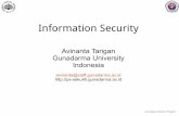 Information Security - parno.staff.gunadarma.ac.idparno.staff.gunadarma.ac.id/Downloads/files/41069/lecture1-Avi-SecurityPrinciple.pdf · Linneaus-Palme Project Gunadarma University