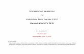 TECHNICAL MANUAL Of Intel Bay Trail Series CPU Based Mini ... · TECHNICAL MANUAL Of Intel Bay Trail Series CPU Based Mini-ITX M/B ... 2-1 JUMPER SETTING ... CHAPTER 3 INTRODUCING