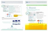 NEW Euterpe oleracea C Boost - biomedicine.com · Melatonin B6 Spray Protocol C Boost is a Food Nutrient formula designed for high bioavailability, assimilation and absorption. This