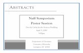 Naff Symposium Poster Session - chem.as.uky.edu · Authors Shashika Bandara, Chemistry, University of Kentucky David Atwood, Chemistry, University of Kentucky The synthetic dithiol